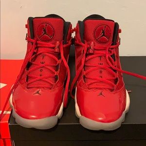 all red 6 rings jordans